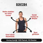 Lacivert Pamuklu Erkek Atlet  Darkzone DZN7204 görsel 4