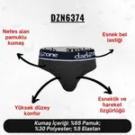 Lastikli Antrasit Erkek Slip  Darkzone DZN6374 farklı açı