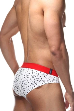 Darkzone Lastikli Benekli Beyaz Erkek Slip  Darkzone DZN6332 - Alternatif Görünüm