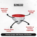Lastikli Benekli Beyaz Erkek Slip  Darkzone DZN6332 farklı açı