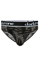 Lastikli Desenli Siyah Erkek Slip  Darkzone DZN6387 görsel 9