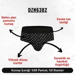 Lastikli Geometrik Desenli Siyah Erkek Slip  Darkzone DZN6382 farklı açı