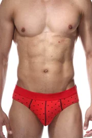 Darkzone Lastikli Kalp Desenli Kırmızı Erkek Slip Darkzone DZN6336