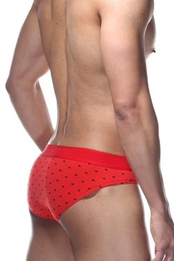 Darkzone Lastikli Kalp Desenli Kırmızı Erkek Slip Darkzone DZN6336 - Alternatif Görünüm