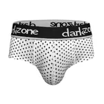 Lastikli Nokta Desenli Beyaz Erkek Slip  Darkzone DZN6381