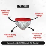 Lastikli Papyon Desenli Beyaz Erkek Slip  Darkzone DZN6330 detay görünüm