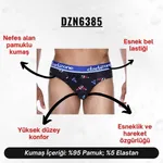 Lastikli Şapka Desenli Siyah Erkek Slip  Darkzone DZN6385 farklı açı