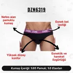 Lastikli Siyah Erkek Slip  Darkzone DZN6319 görsel 4