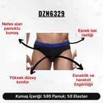 Lastikli Siyah Erkek Slip  Darkzone DZN6329 görsel 4