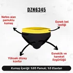 Lastikli Siyah Erkek Slip  Darkzone DZN6345 detay görünüm