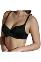 Lazer Kesim Desteksiz Sütyen New Bra Lingerie 6010 Siyah görsel 5