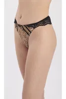 Leopar Kadın String Külot Moonlight 3209 Siyah