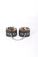 Leoparlı Fantezi Harness Kelepçe missisX 6010 Siyah