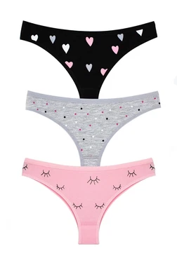 Öts İç Giyim Likralı Brazilian Kadın Külot %96 Pamuk ÖTS 4243