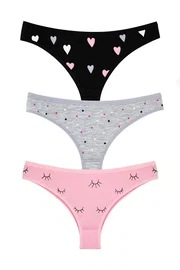 Öts İç Giyim Likralı Brazilian Kadın Külot %96 Pamuk ÖTS 4243