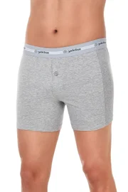 Yıldız Çamaşır Likralı Gri 3'lü Paket Uzun Erkek Boxer Yıldız 112