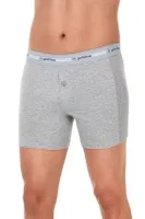 Likralı Gri 3'lü Paket Uzun Erkek Boxer Yıldız 112 Gri