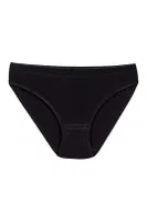 Likralı İz Yapmaz Kadın Siyah 6'lı Paket Bikini Külot Yıldız 3726 Siyah detay görünüm