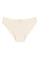 Likralı Kaşkorse Ekru 6'lı Paket Kadın Bikini Külot Yıldız 3553 Ekru detay görünüm