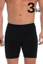 Likralı Siyah Uzun Boxer 3lü Paket Arma Yıldız 1173 - 3 ADET