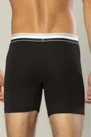 Likralı Süprem Pamuklu Erkek Uzun Boxer Erdem 1415 Siyah görsel 15