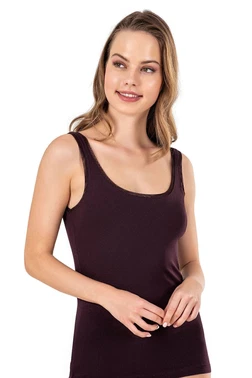 Özkan Likralı Tül Biyeli Kalın Askılı Kadın Pamuklu Modal Atlet Özkan 25493  - Alternatif Görünüm