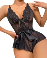 Lily Bianca Fantezi Babydoll Siyah 969 Siyah detay görünüm