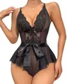 Lily Bianca Fantezi Babydoll Siyah 969