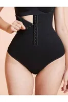 Yüksek Bel Agraflı Kadın Slip Korse Liza 13004 Siyah