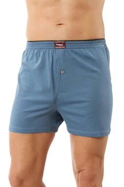 Özkan Mavi Erkek Şardonlu Pamuklu Düğmeli Penye Boxer Özkan 0041