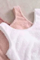 Merry See 3 Lü Set Kolsuz Askılı Peluş Polar Alt Üst Şortlu Pijama Takımı Çok Renkli MS 4080 Çok Renkli görsel 5