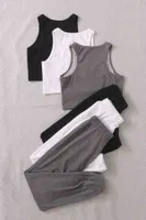 Kolsuz Peluş Polar Alt Üst 3Lü Set Pijama Takımı Merry See MS4081 Çok Renkli görsel 4