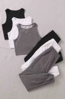 Kolsuz Peluş Polar Alt Üst 3Lü Set Pijama Takımı Merry See MS4081 Çok Renkli görsel 5