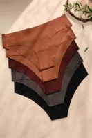 5Li İz Yapmaz Likralı Dikişsiz Lazer Kesim Bikini Slip Külot Çok Renkli Merry See 4503 Çok Renkli