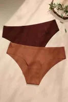 5Li İz Yapmaz Likralı Dikişsiz Lazer Kesim Bikini Slip Külot Çok Renkli Merry See 4503 Çok Renkli görsel 4