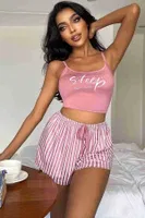 Askılı Sleep Basklı Sortlu Pijama Takımı Merry See MS4070 Çok Renkli farklı açı