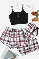 Baskılı Ultrasoft Askılı 3Lü Sortlu Kadın Pijama Takımı Merry See MS 4074 Çok Renkli