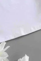 Pamuklu Yumuşak Dokulu Kısa Bisiklet Yaka Crop Beyaz Merry See 3902 Beyaz farklı açı