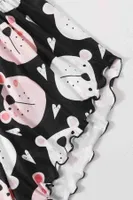 Uyuyan Ayıcık Basklı Ultrasoft Askılı Sortlu Pijama Takımı Merry See MS4073 Çok Renkli görsel 8