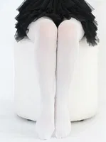 Mikro 50 Taşlı Çocuk Külotlu Çorap Beyaz Daymod D2144004 Beyaz