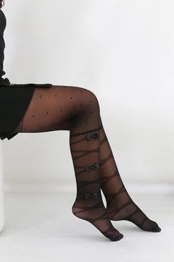 Daymod Mine Aksesuarli Çocuk Külotlu Çorap Siyah Daymod D2122118