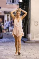 Mini Helen Kadın Elbise Beyaz Pink Night 3446 Beyaz detay görünüm