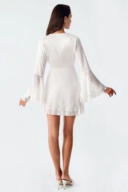 İmaj Mini Saten Dantel Detaylı Transparan Fantazi Kadın Gecelik İmaj 4210 - Alternatif Görünüm