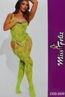 Örümcek Desenli Yeşil Fantazi Vücut Çorabı Miss Feliz 3030 Görsel