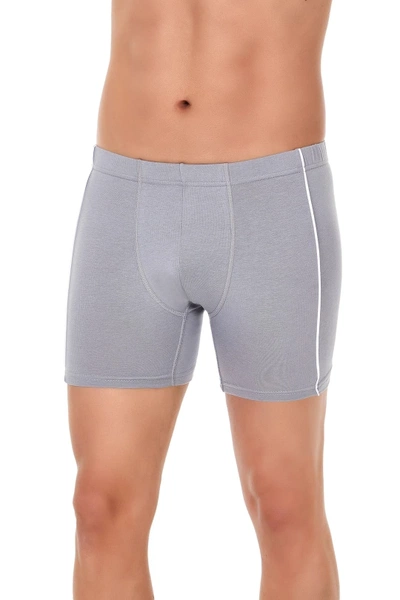 Modal 3 lü Paket Ara Biyeli Gri Erkek Boxer Yıldız 107
