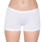 Modal Kemerli Kadın Beyaz 3'lü Paket Boxer Yıldız 3620 Beyaz