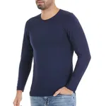 Modal Lacivert O-Yaka Uzun Kollu Erkek T-Shirt Yıldız 387 Lacivert