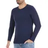 Modal Lacivert O-Yaka Uzun Kollu Erkek T-Shirt Yıldız 387