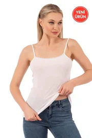 Özkan Modal Pamuklu Esnek Rahat İp Askılı Örme Kadın Atlet Özkan 27105 