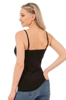 Modal Pamuklu Esnek Rahat İp Askılı Örme Kadın Atlet Özkan 27105  Siyah görsel 7